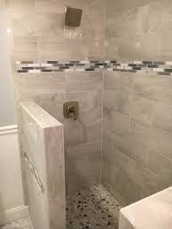Custom Built Stand Up Shower With Privacy Walls And Bench Seat Shower Remodel Bathtub Shower Remodel Diy Bathroom Remodel