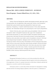 Untuk itu marilah simak ulasan yang ada dibawah berikut ini. Pdf Makalah Sistem Informasi Manajemen