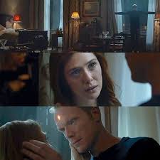 A majority of infinity war revolved around the avengers fighting to keep vision from sacrificing himself to prevent thanos from snatching the mind stone in his head, which wanda ultimately destroys as a final resort. Wanda And Vision From Avengers Infinity War They Are So Cute Has Anyone Noticed That Vision Isn T Alien Lik Wanda And Vision Marvel Movies Marvel Superheroes