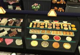 Bakery Custom Content For Sims 4 Gtw By Judy Free Download Objects For Your Bakery Cakes Pastries Tarts And Pies Custom Obj Sims 4 Restaurant Sims 4 Sims