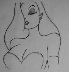 You will sketch out the shape of jessica's neck, then draw the arched shoulders, as well as her very busty chest shape. Jessica Rabbit Sketch Wip By Ii2dii On Deviantart Desenhos A Lapis Da Disney Desenhos A Lapis Faceis Desenhos Faceis