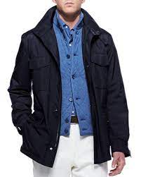 Loro Piana Traveler Windmate Storm System Jacket Navy 2 925 00 Jackets Travel Jacket Mens Winter Coat