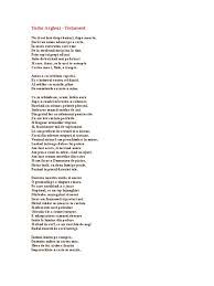 Pentru că din iunie 2016, oricât ar încerca să ne eticheteze cei de dreapta, realitatea e următoarea: Tudor Arghezi Testament