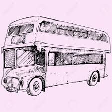 The first bus was produced in 1801 in london. Double Decker London Bus Doodle Style Sketch Illustration Hand Royalty Free Cliparts Vectors And Stock Illustration Image 69673706
