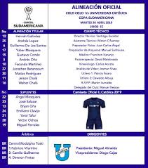 Somos una de las mejores universidades de chile y latinoamérica según ranking qs. U Catolica Oficial On Twitter Alineacion De Universidad Catolica Para Enfrentar Colocolo Por La Copasudamericana Estadio Monumental Chile Todosporcatolica Chatolei Uc Sudamericana Https T Co Lgwuq5vgsq