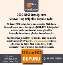 Bu yazımızda kpss ortaöğretim sınavı çıkmış sorularını görüntüleyebilir ve pdf formatında indirebilirsiniz. Osym On Twitter 2020 Kpss Ortaogretim Sinava Giris Belgeleri Erisime Acildi Https T Co Askqhmc8xi