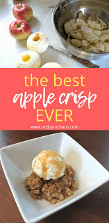 The Best Apple Crisp Ever Recipe Best Apple Crisp Apple Crisp Best Apple Crisp Ever