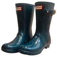 Hunter Boots Blue Rubber Ref 170671 Joli Closet