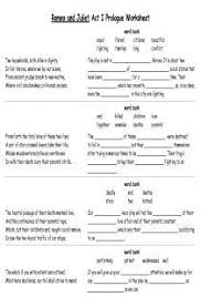 Romeo And Juliet Act I Prologue Analysis Free Document Download For Teachers Shakespeare Lessons Romeo And Juliet Literature Activities
