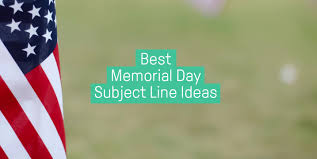 During memorial day weekend, it is incumbent upon us to remember why this official day of remembrance exists. 90 Best Memorial Day Subject Lines Ideas