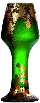 Legras Cie Et Montjoye Verrerie De Saint Denis Vase De La Serie Vert Imperial Haut Vase En Verre Teinte Vert Imperial Ou Ver Art Nouveau Glass Art Deco