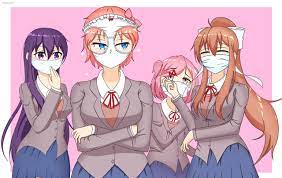 Umm Sayori I Don T Think That S A Face Mask Ddlc Literature Club Anime Literature