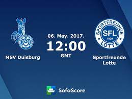 Liga | 2021/2022 (ohne msv bezug) zottel, 1 juni 2021. Msv Duisburg Vs Sportfreunde Lotte Live Score H2h And Lineups Sofascore