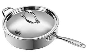Cooks Standard Multiply Clad 105 Deep Saute Pan With Lid 4 Quart Stainless Steel Click Image To Re Saute Pan Cookware And Bakeware Stainless Steel Cookware