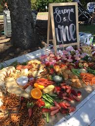 Birthday Dinner Los Angeles Reddit Grazing Table I Made For My Daughters First Birthday Party 1st Birthday Foods Birthday Party Food First Birthday Parties