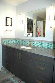 Maybe you would like to learn more about one of these? 2nd Bathroom Green Glass Mosaic Accent Tile Contemporary Bathroom Denver By Kitchen Masters Inc Houzz