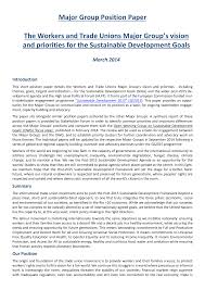 You can design your own template style based on your own needs or you can use default styles embedded in microsoft word. Https Sustainabledevelopment Un Org Content Documents 3472sd2015 20position 20paper Workers 20 20trade 20unions 20mg V1 March 202014 Pdf