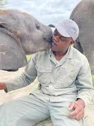 Look at that sweet display of love from baby Joy! giving her daddy KT some  kisses. The trust and connection between our baby elephants and their  surrogate parents at Elephant Havens is