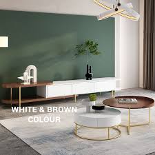 Find unique designs from independent artists worldwide. White Brown Nordic Telescopic Round Coffee Table Tv Cabinet Combination Shop Online Now