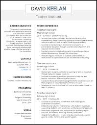 A good, strong resume is the way to get your foot in the door. 5 Teacher Assistant Resume Examples That Worked In 2021
