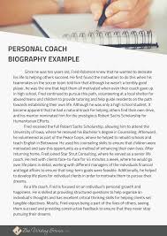 Personal Coach Biography Golden Rules To Sell Yourself
