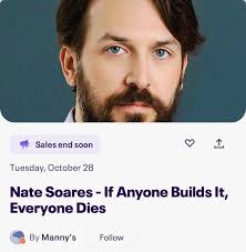 Come join Nate Soares in conversation with Reed Albergotti in SF next week  (details in comment).