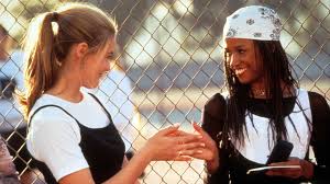 The frizz and hair spray had been left behind because they were replaced by chinese bows, bandanas and small butterfly hooks. A Sexual History Of Bandanas I D