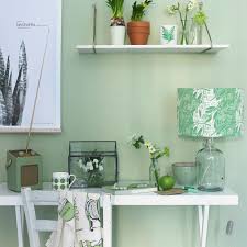 For contrast try a pattern featuring a complementary colour in the violet spectrum. How To Decorate With Green The Most Peaceful Of Colours
