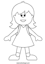 Disegni Accoglienza Scuola Bambina Con Zaino Tuttodisegni Com Bambini Scuola Immagini Di Scuola