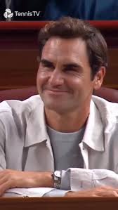 The master watching the @rolexshmasters 😌, #Federer #RolexShanghaiMasters 