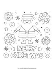 The spruce / wenjia tang take a break and have some fun with this collection of free, printable co. Christmas Coloring Pages Free Printable Pdf From Primarygames