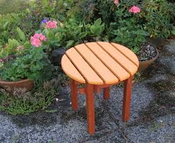 Two Color Outdoor Round Top Side Tables Garden Deck Patio Etsy Wooden Outdoor Table Wood Patio Chairs Rustic Side Table