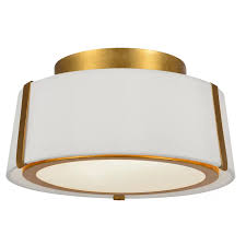Litton 2 Light 12 Flush Mount Gold Ceiling Light Ceiling Lights