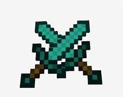 The image is png format with a clean transparent background. Enchanted Diamond Sword Png Minecraft Diamond Sword Gif 820x647 Wallpaper Teahub Io