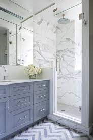 Are you looking for the ★ top 40+ ★ yellow and gray chevron bathroom ideas? Gray Chevron Tiles Contemporary Bathroom Benjamin Moore Dior Gray Benjamin Cruz Designs