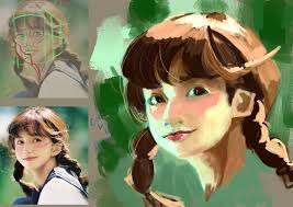 How to create a realistic ocean background with dramatic grey skies and  rain-filled clouds using color theory?