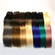 This is a rich and deep mahogany with a healthy streak of platinum blonde on one side that will highlight your eyes and skin tone. Two Tone Ombre Colored Hair Weave Bundles Lj223 Emeda Hair
