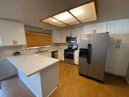 Hampton bay shaker dove gray stock assembled blind base corner kitchen cabinet (36 in. New Laya Shaker Cabinets Nochis Construction Services Facebook