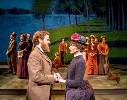 It depicts people relaxing in a suburban park on an island in the seine river called la grande jatte , a popular retreat for the middle and upper class of paris in the 19th century. A Perfect Sunday In The Park With George Performing Arts Sidebar Chicago Reader