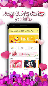 Heart Kiss Gif Stickers For Whatsapp For Android Apk Download Sending gif images in whatsapp is as simple as you send any photo and video file, only if you know how to do it.