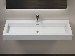 double trough wall mounted bathroom