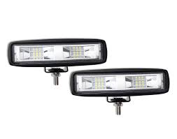 Amazon Com Led Light Bar 6 Inch Cool White Led Pods Off Road Light Bar 6500k Flood Driving Lights Driving Lamps White Led Work Light Bar For Suv Atv Truck Garden Lighting 921t 2pcs Automotive
