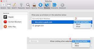 Older versions of mac would have is on the security tab but now it is und. Pop Up Blocker Mojave Apple Community