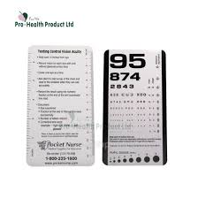 China Surgical Ophthalmic Optics Plastic Medical Eye Chart