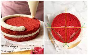 Торт «Красный бархат» в форме сердца (из круглых коржей). | Наташа |  Рецепты на каждый день | Дзен