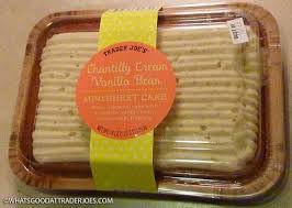 Trader Joe S Chantilly Cream Vanilla Bean Mini Sheet Cake Chantilly Cream Vanilla Bean Trader Joes
