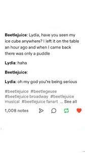 A character listed in a song with an asterisk (*) by the character's name indicates that the character exclusively serves as a. 130 Beetlejuice Fanart Ideas Beetlejuice Musicals Theatre Kid