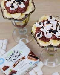 Simple 4 Ingredient Simply Delish Banana Chocolate Pudding Recipe Simplydelish Healthy Pudding Delicious Rec Delish Recipes Sugar Free Lifestyle Delicious