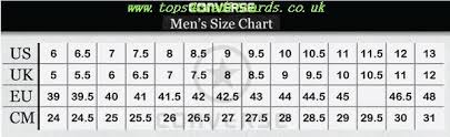 Converse Mens Size Chart Tops4creditcards Co Uk