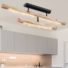 Apart from all these ideas, you may come up with innovative wood panel ceiling ideas. Led Ceiling Light Design Spotlights Natural Wood Lamp Crystal Living Room Lighting Globo 15354 30d Etc Shop Lamps Furniture Technology Household All From One Source Etc Shop